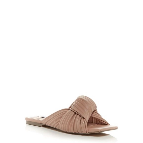 Steve Madden Womens Mentor Faux Leather Slide Sandals Flats size 6 - Picture 3 of 9